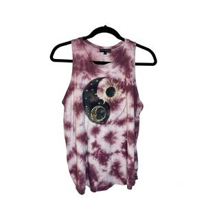 Fifth Sun Magenta TieDye Sleeveless Top